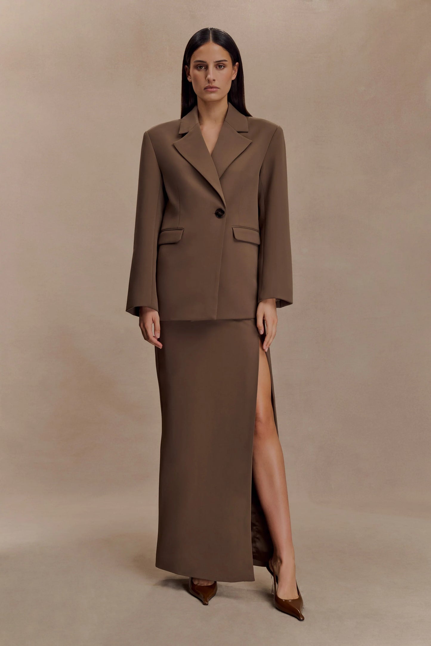 Falda Midi Cacao (Ref. 1015)