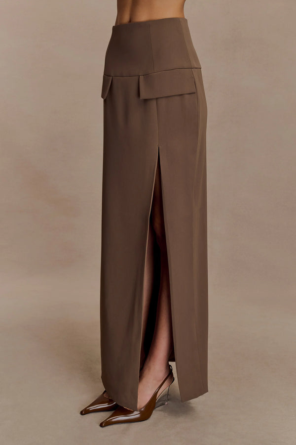 Falda Midi Cacao (Ref. 1015)