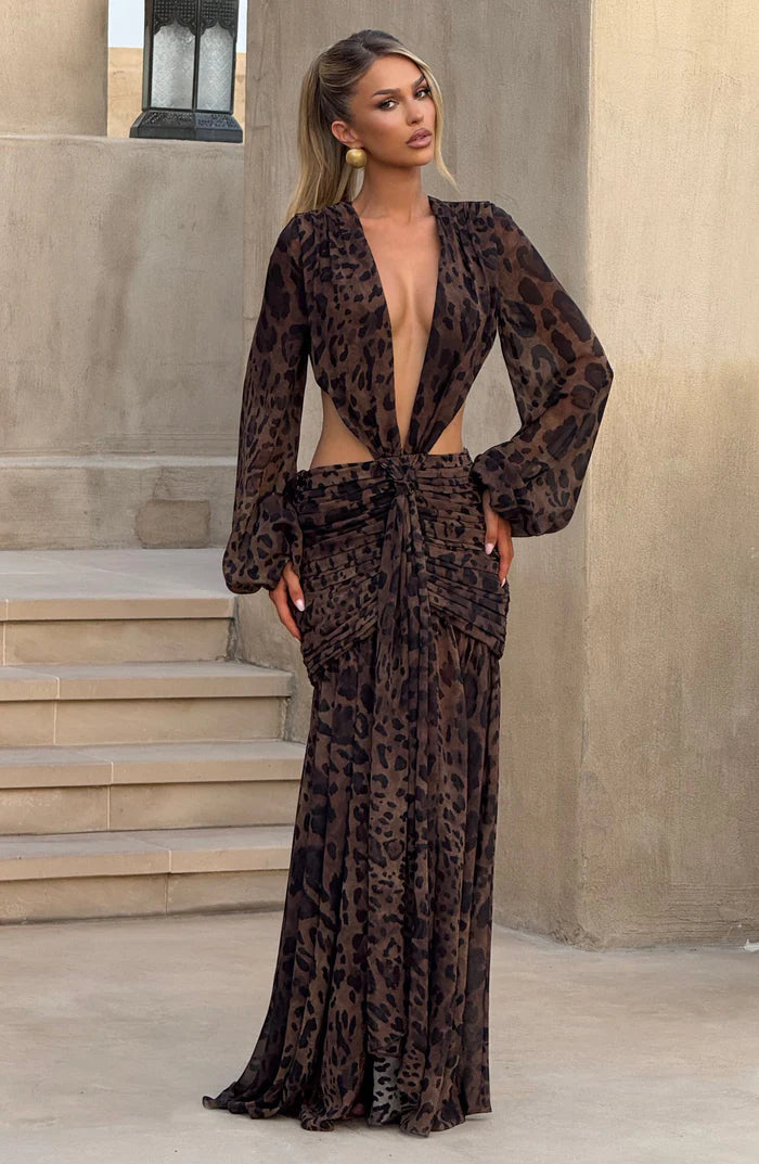 Vestido Largo Leopardo – VL-FI-02