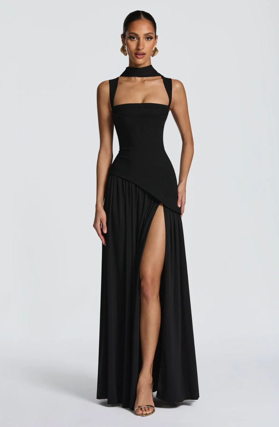 Vestido Largo Fiesta Plisado – VL-FI-01
