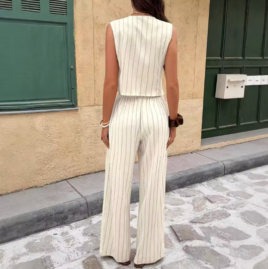 Conjunto Verano Lino a Rayas (Ref. 1021)