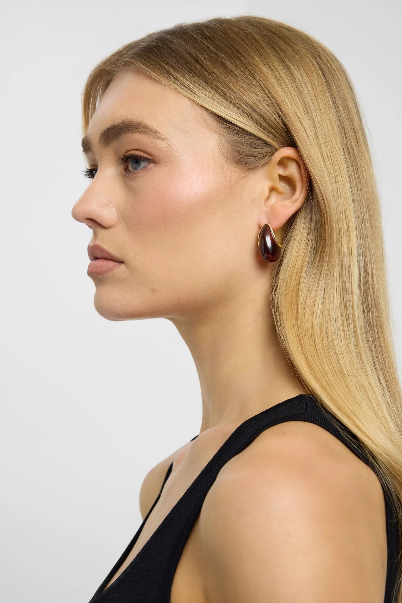Pendientes Aro Carey Dorado