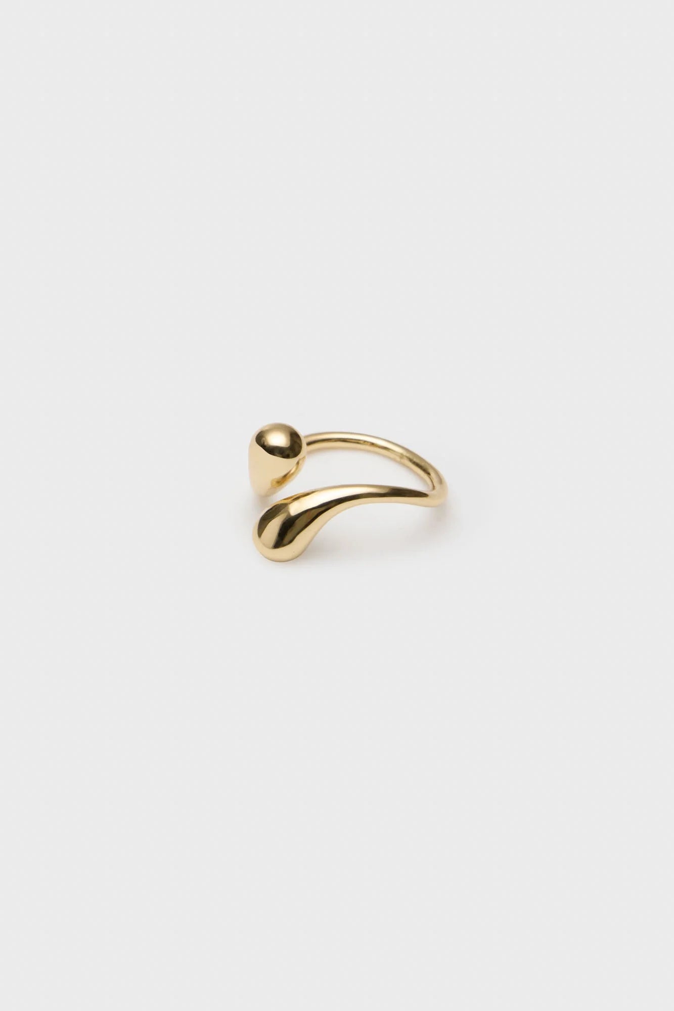 Anillo Abierto Gotas Dorado