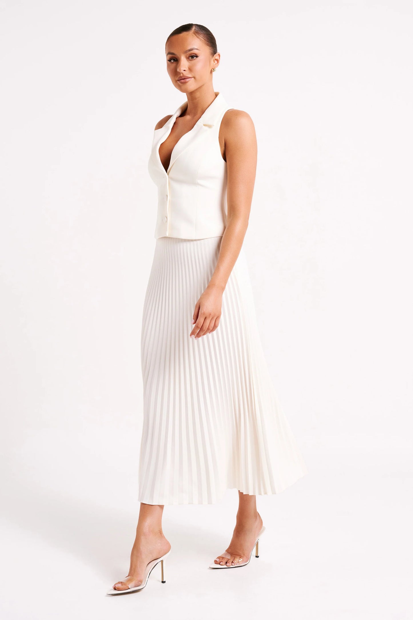 Falda Blanca Midi (Ref. 1002)
